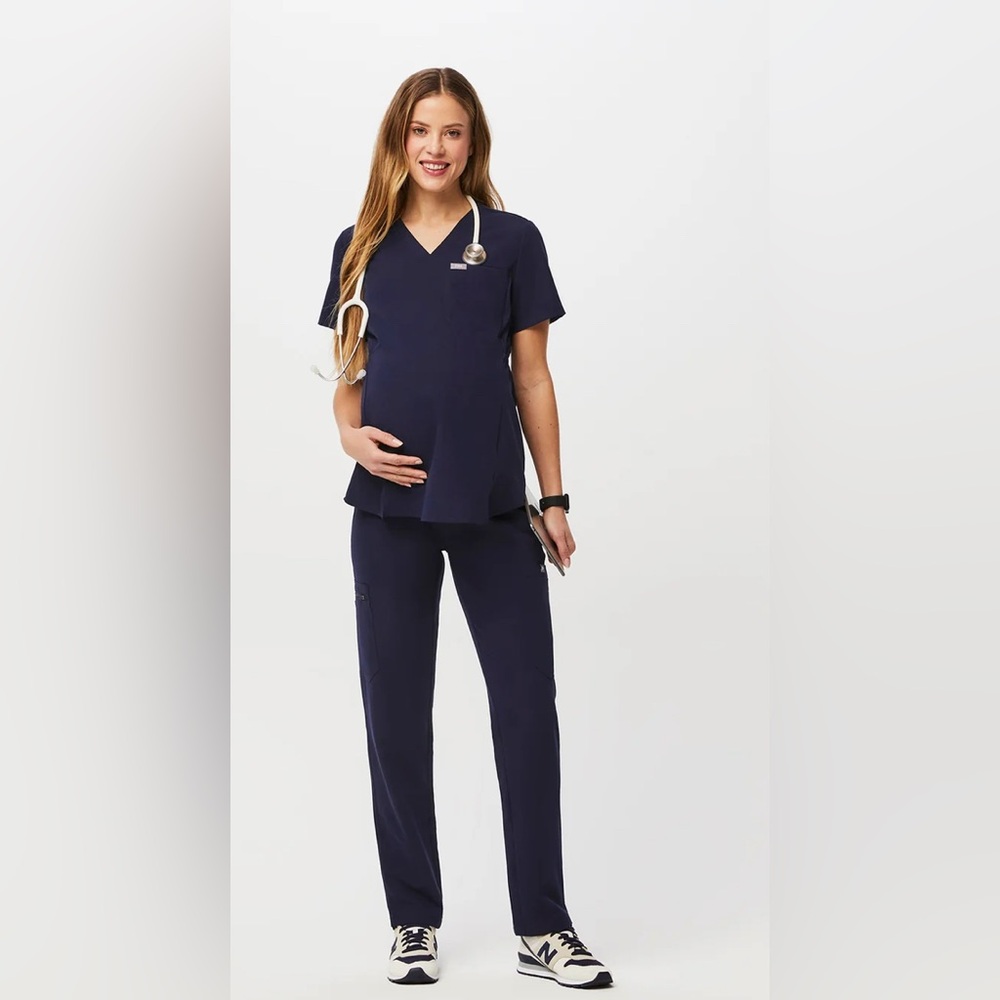 FIGS Navy Blue Maternity Scrub Pant